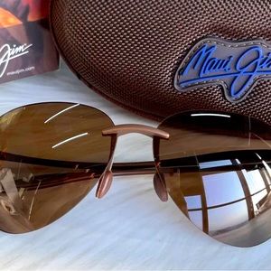 Maui Jim Sugar Beach rimless sunglasses
